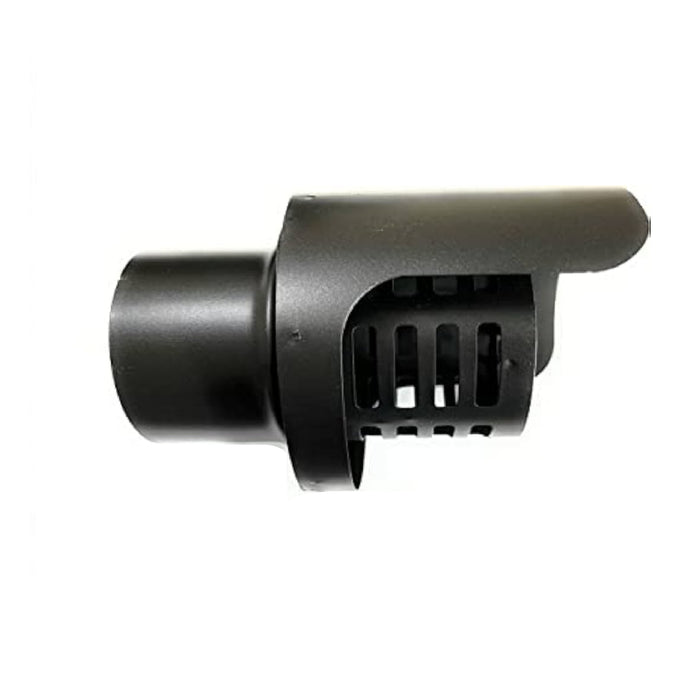 Cappello terminale orizzontale a griglia acciaio inox verniciato nero per stufe a pellet BRICOQUI 80