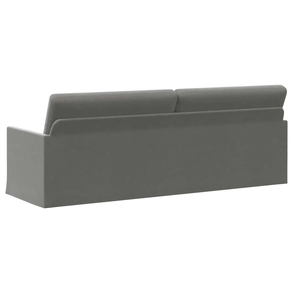 Divano a 3 posti Grigio Scuro 220 x 81 x 82 cm Velluto (V) 42041154