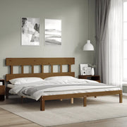 Giroletto con Testiera Miele 200x200 cm in Legno Massellocod mxl 124900