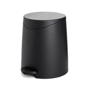 Pattumiera da bagno con pedale 3lt nera opaca in plastica