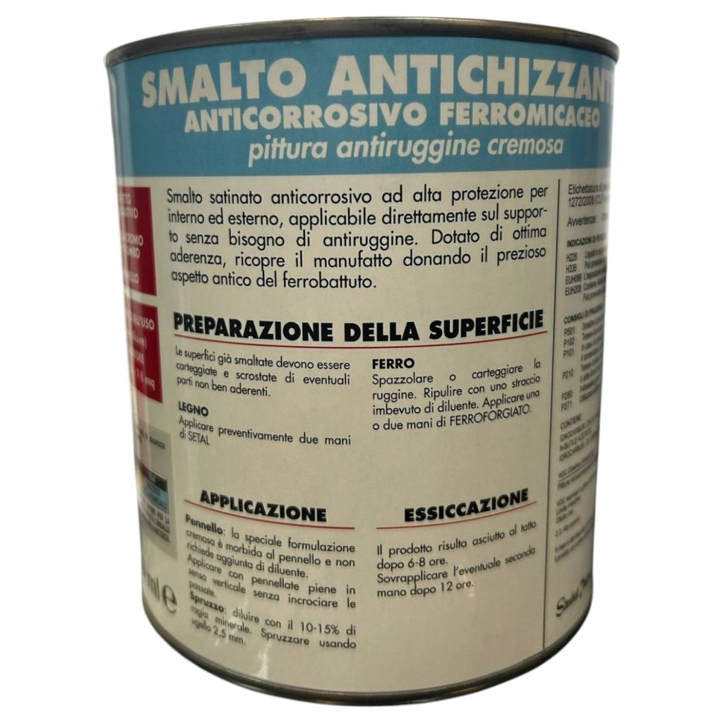 SMALTO ANTIRUGGINE FERROFORGIATO GRIGIO 750ML