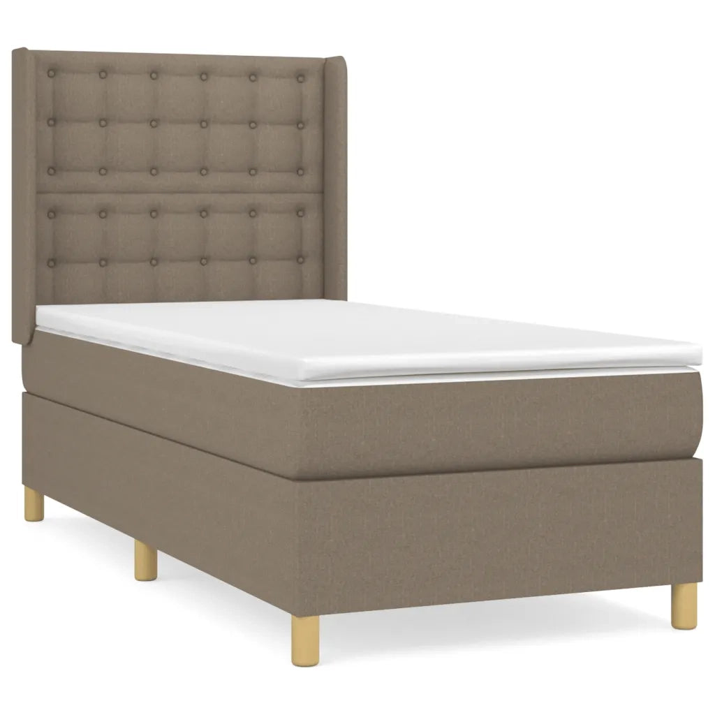 Giroletto a Molle con Materasso Tortora 80x200 cm inTessuto 3132269