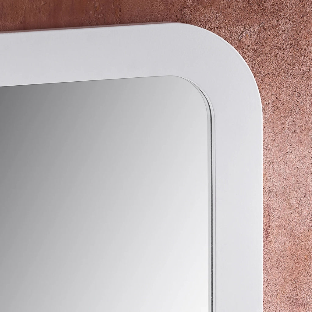 Specchio Bagno Specchio Da Parete Mensola Bagno A Muro Bianco 38x9x54cm BZR162-W
