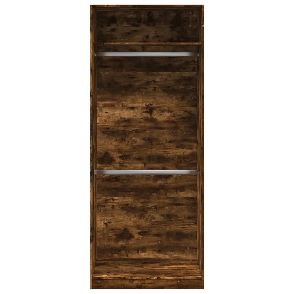 Armadio Rovere Fumo 80x50x200 cm in Legno Multistrato