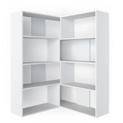 Vicco Scaffale angolare Bianco 170 x 142.4 cm