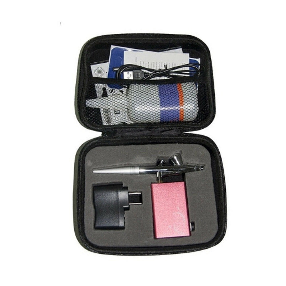 Trade Shop - Aerografo 0,2 Mm Ricaricabile Usb Spray Aeropenna Tattoo Nail Art Unghie Pittura -