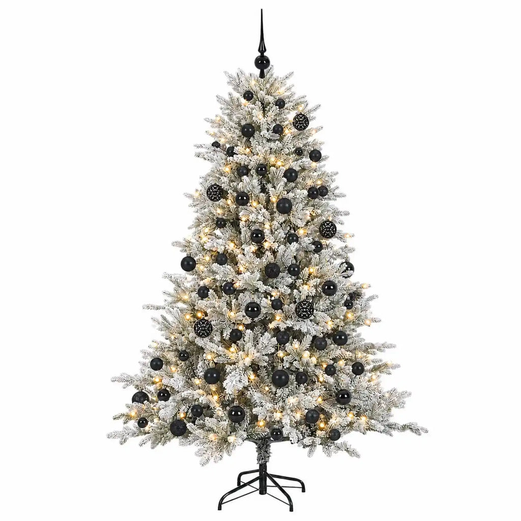 Albero di Natale artificiale con palline 240 cm 300 LED 3466369