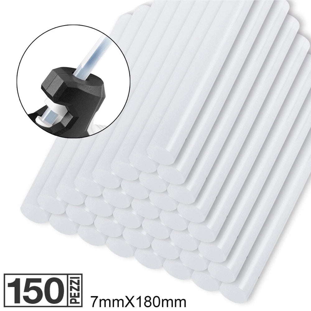 Trade Shop - 60 Stick Per Pistola Colla A Caldo Bastoncini Diam. 11mm Per 18cm Termofusibile -