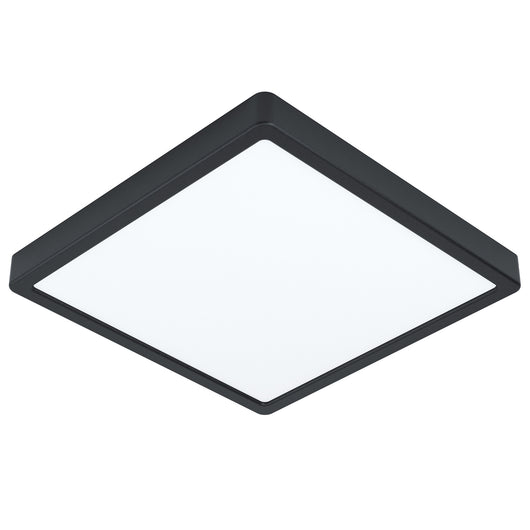 Plafoniera Moderna Fueva 5 In Acciaio Nero Led Integrato 20,5W 3000K Ip44