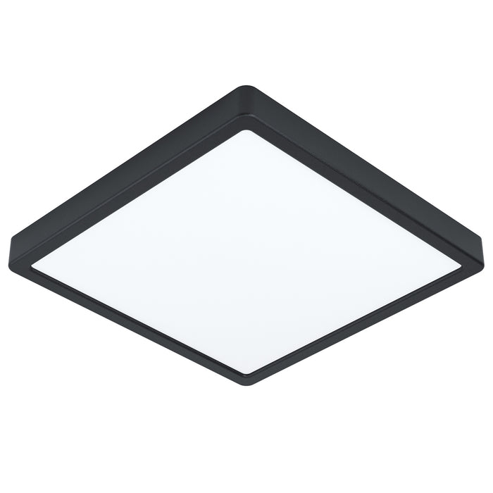 Plafoniera Moderna Fueva 5 In Acciaio Nero Led Integrato 20,5W 3000K Ip44