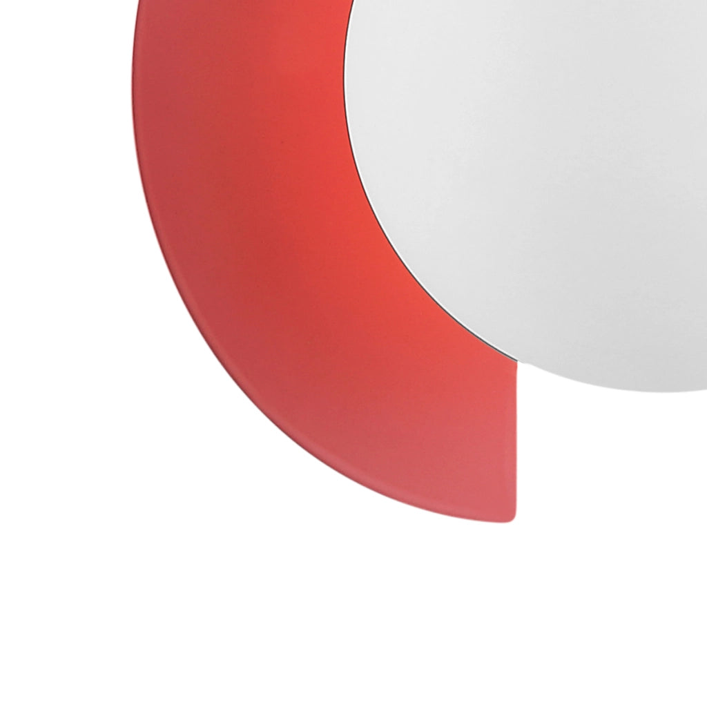 Applique NAUTI Italux sfera vetro bianco rosa G9 25W