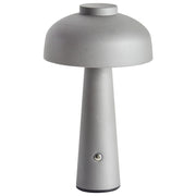 Lampada da tavolo in ferro con luce LED wireless fungo grigio stile moderno