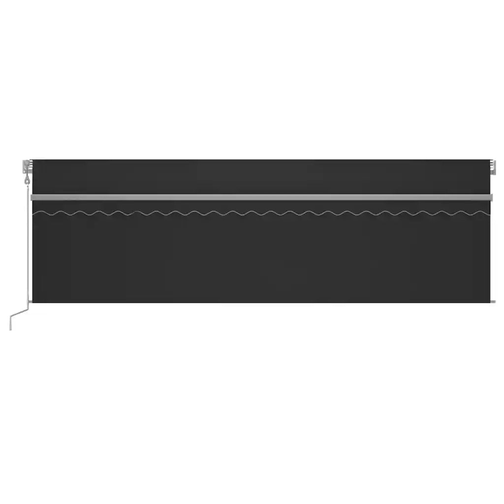 vidaXL Tenda Sole Retrattile Automatica Parasole 5x3 m Antracite