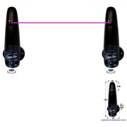 COPPIA DI FOTOCELLULE ROTANTI 180° PORTATA 20MT 12/24Vac Securvera SV-FTLFSOEPVB