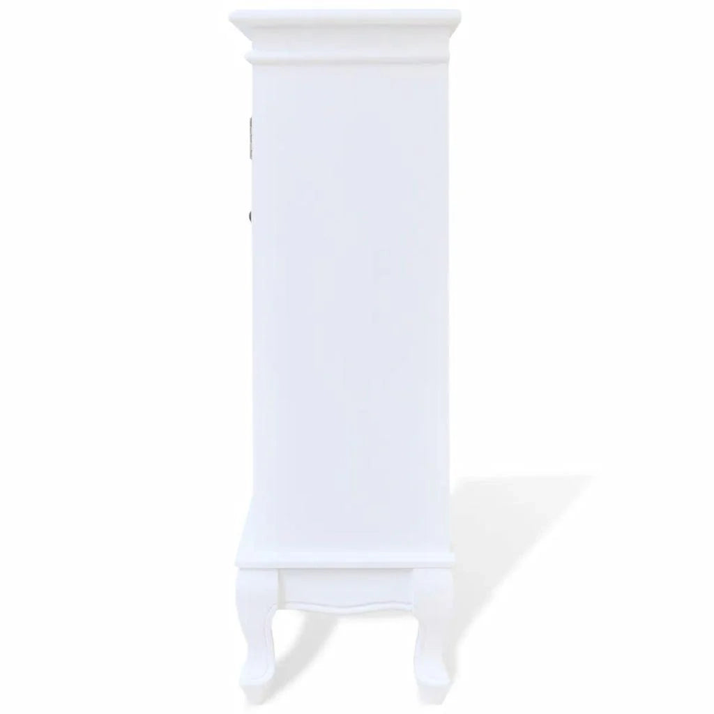 Buffet credenza mobiletto consolle mobile contenitore con 5 cassetti e 2 ripiani bianco 4402197