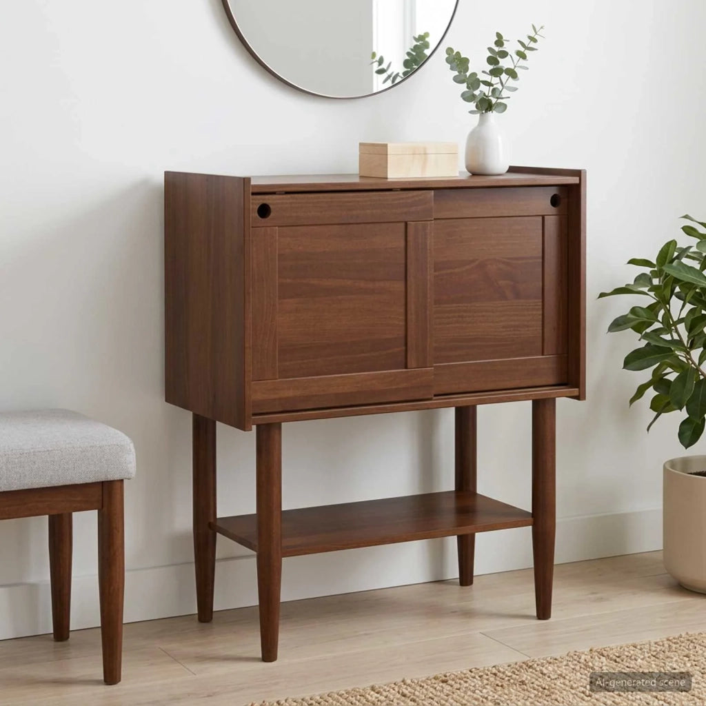 Tavolo consolle BILBAO Caramello scuro 80 x 40 x 95 cm 42041336