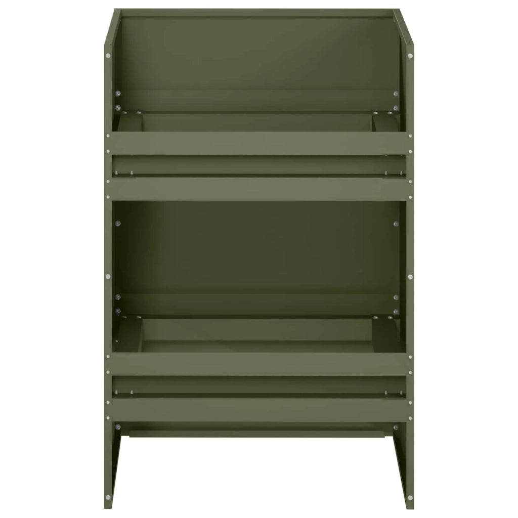 Vaso da giardino Verde Oliva 40 x 40 x 60 cm 8005879