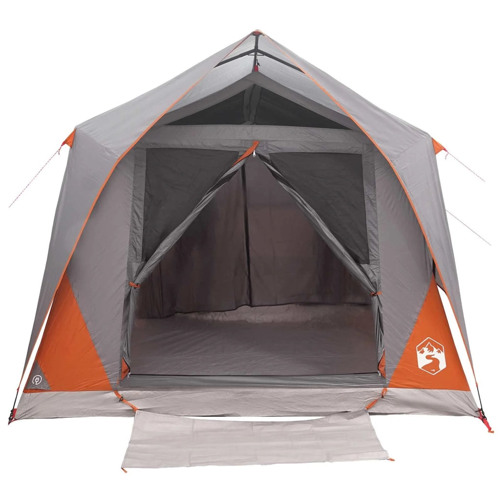 Tenda a tunnel con tetto Grigio e arancione 10 persone 42028663