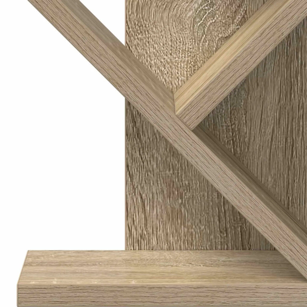 Scaffale per Libri a Forma di Albero 3 Strati 30 x 18 x 48 cm 8012358