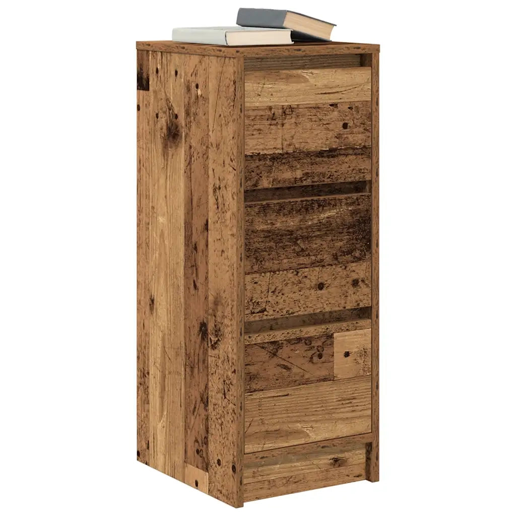 Credenza Legno Antico 29,5x34x76 cm in Legno Multistrato