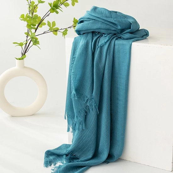Sjaal per donna, lente e estate, colori uniformi, protezione solare, ombrellino, sjaal donna, foulard, grande sjaal leggera per donne lunga 190*100cm