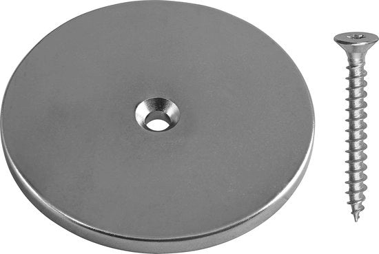 Magnetismo forte a neodimio disco Ø 50 mm | 14 kg di attrazione per uso multifunzionale | Ideale per uso domestico e officina