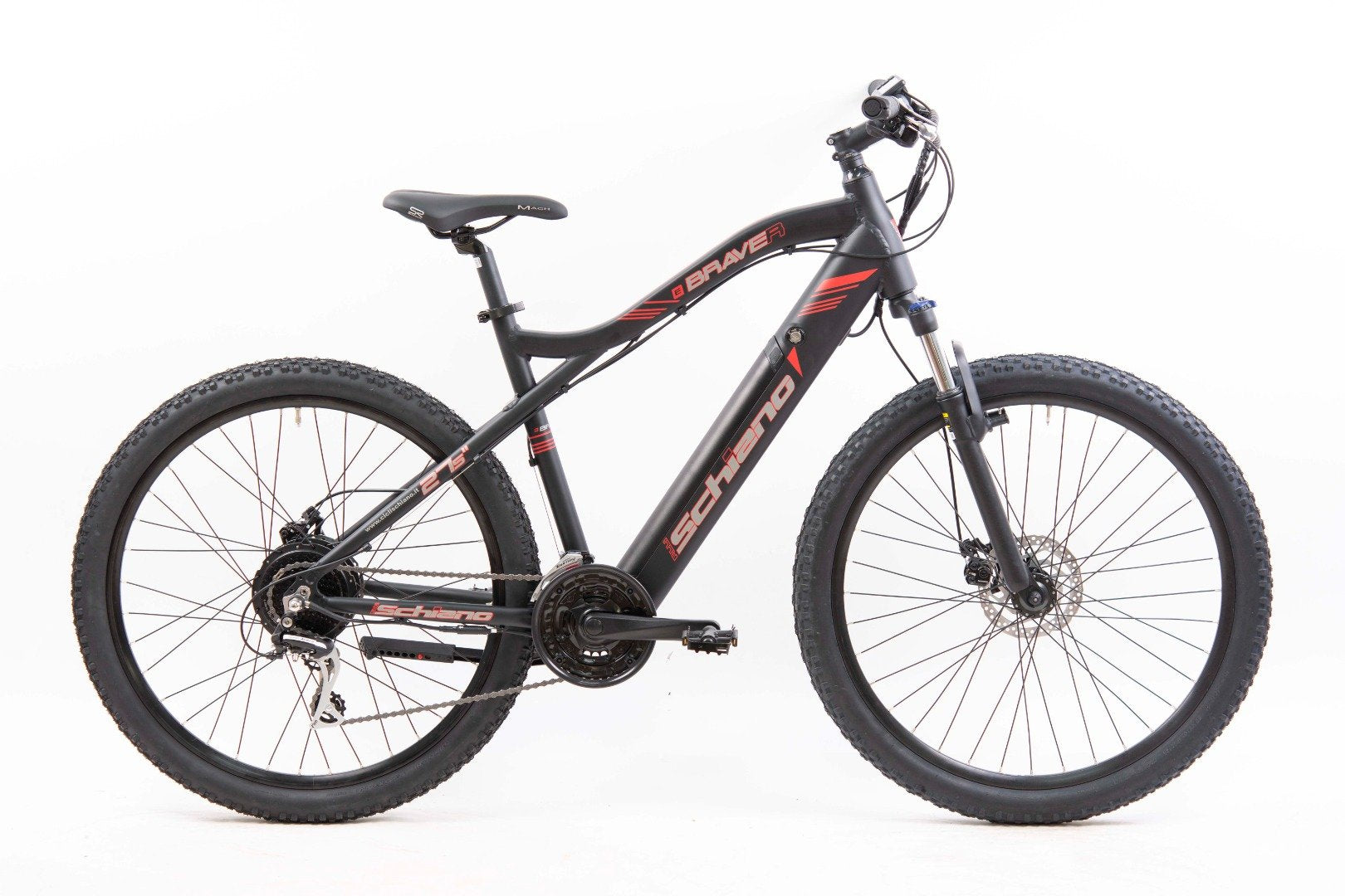 F.lli Schiano Braver, Bici Elettrica Mountain Bike 27.5 Inches per Adulti, 36V 11.6Ah Batteria Rimovibile, Motore 250W 5