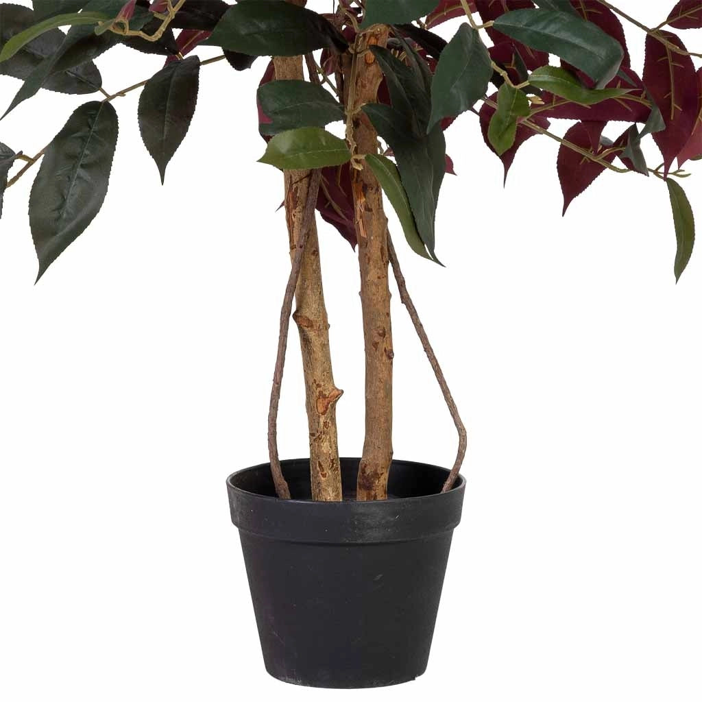 Tidback artificiale decorativo con 460 foglie verde 65x65x115
