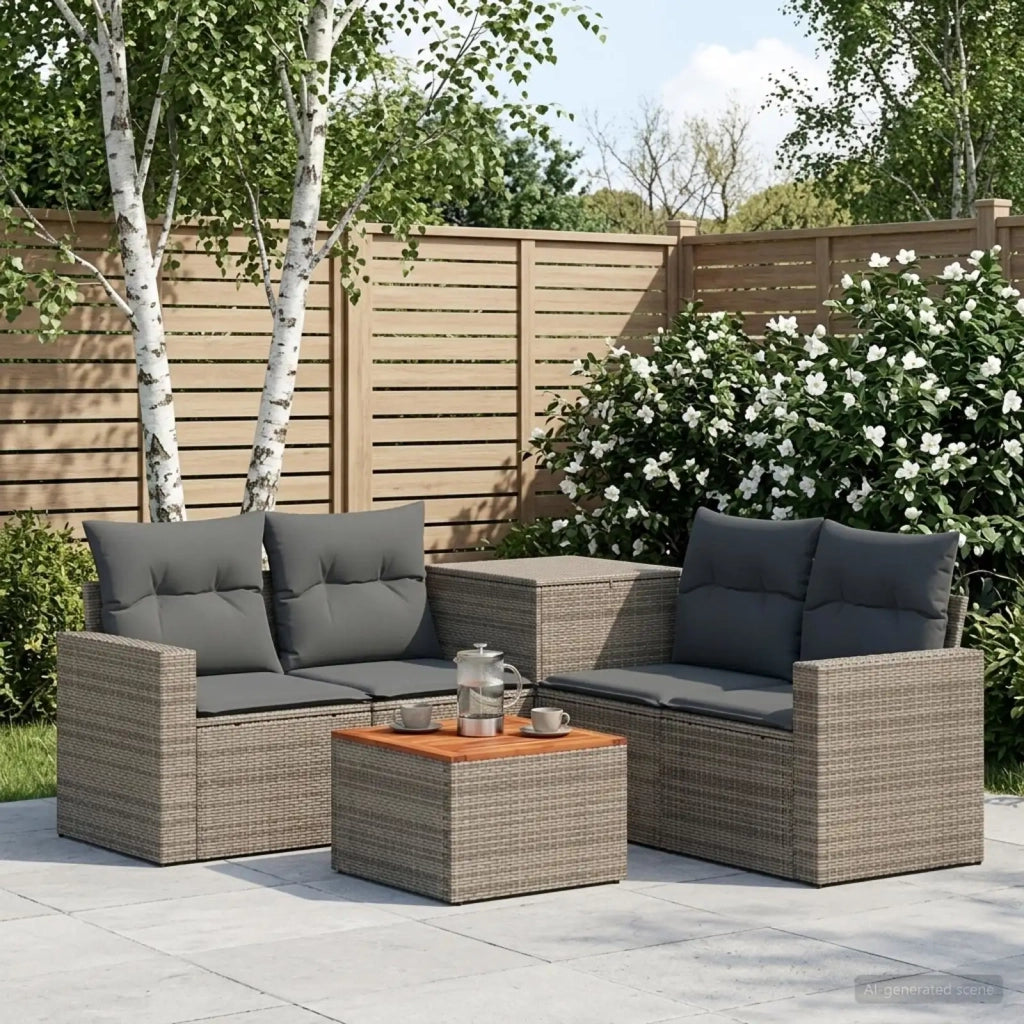 Set di divani 6 pz Grigio e Grigio Scuro 3447410
