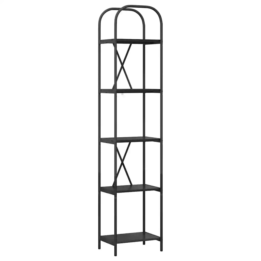 Libreria Rovere Nero 40 x 30 x 183 cm Legno multistrato 879869