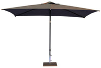 Ombrellone da Giardino 3x2 m Palo Ø38 mm in Alluminio Tessuto Poliestere Trend Taupe