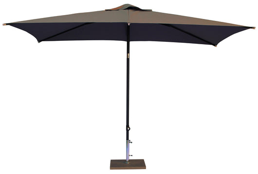 Ombrellone da Giardino 3x2 m Palo Ø38 mm in Alluminio Tessuto Poliestere Trend Taupe