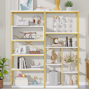 Libreria moderna 160x29,5x180 cm in MDF e metallo