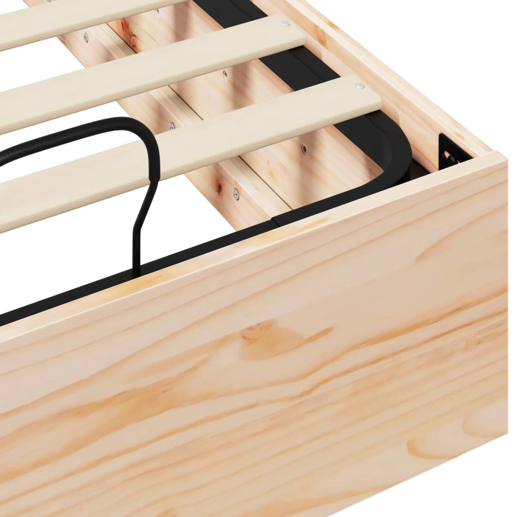 Letto ottomano Naturale 80 x 200 cm Legno di pino massiccio 3418729