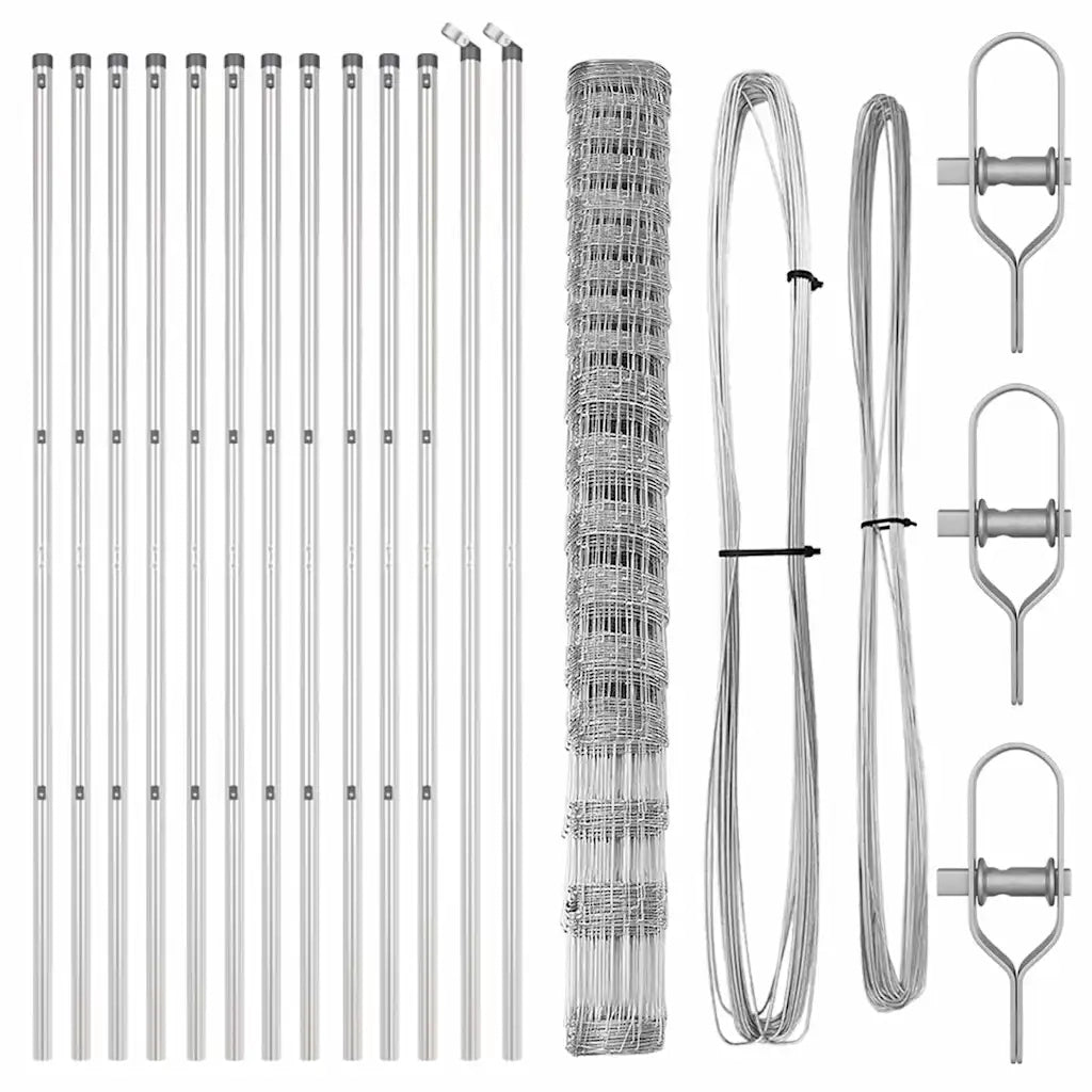Palo della recinzione Zincato 25 x 1,5 m Acciaio