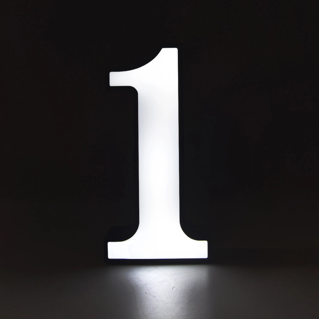 DECORAZIONE LUMINOSA LED A BATTERIA NUMERO 1 - IDEALE PER EVENTI COMPLEANNI E DECORAZIONI PER LA CASA