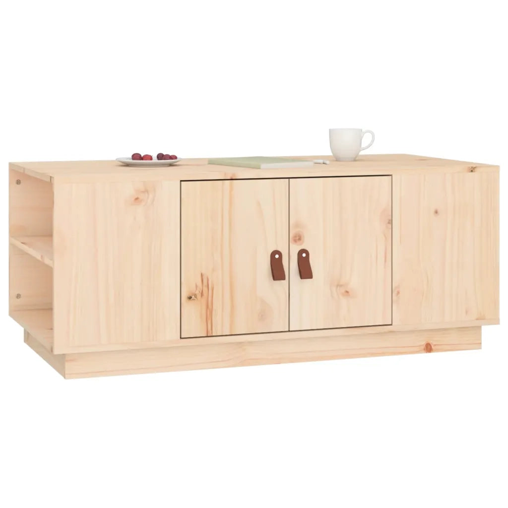 Tavolino da Salotto-Tavolino da soggiorno-Tavolo 100x50x41 cm in Legno Massello di Pino