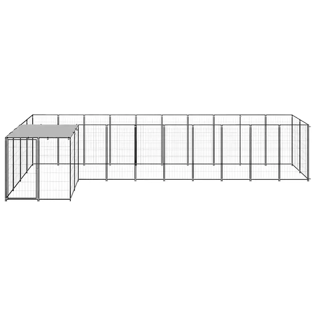 Gabbia per Cani Nera 7,26 mÂ² in Acciaio   cod mxl 52720