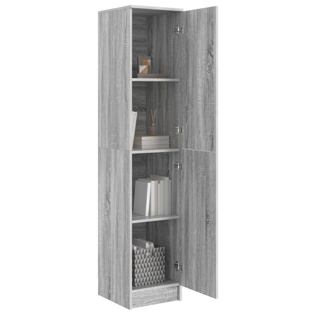 Credenza Grigio sonoma MDF Medio Mobile per Buffet Rettangolare