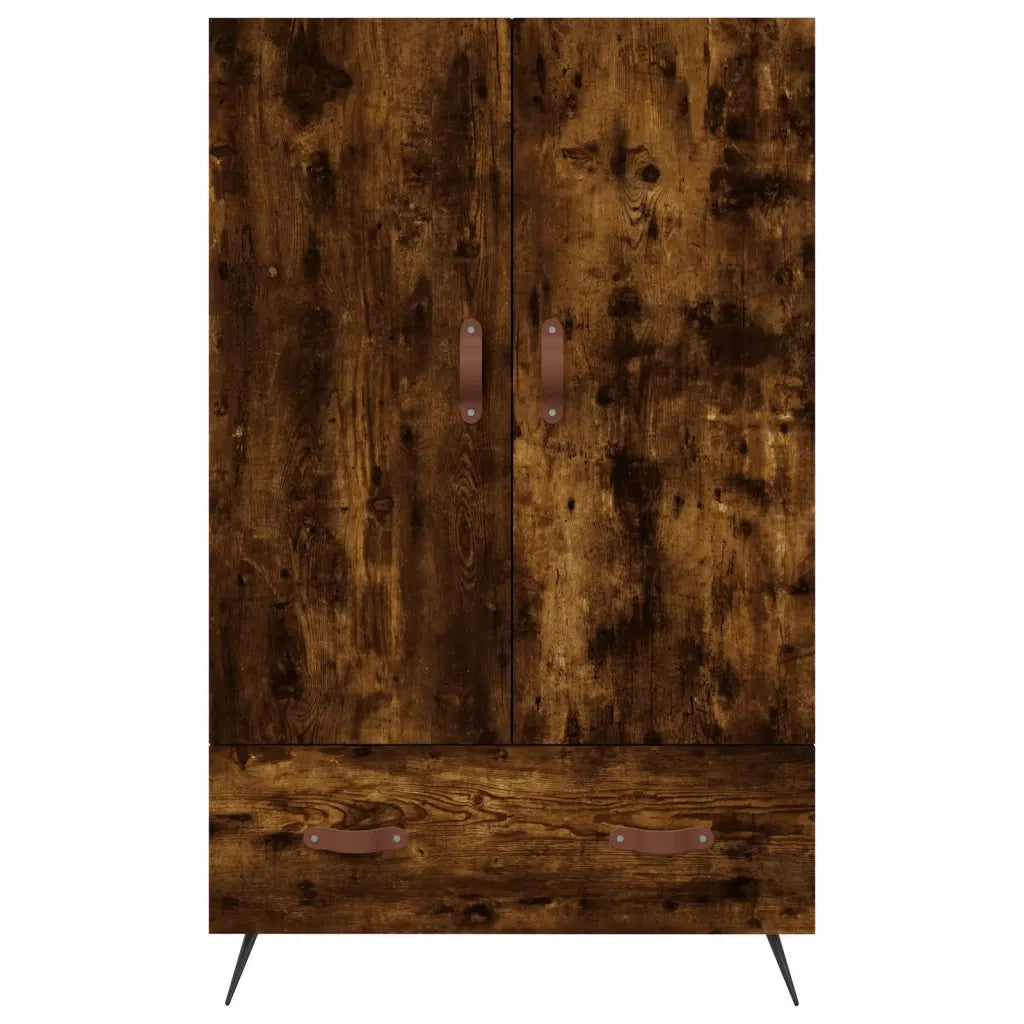 Credenza | Madia | Buffet da pranzo | Armadio da pranzo Rovere Fumo 69,5x31x115 cm in Legno Multistrato