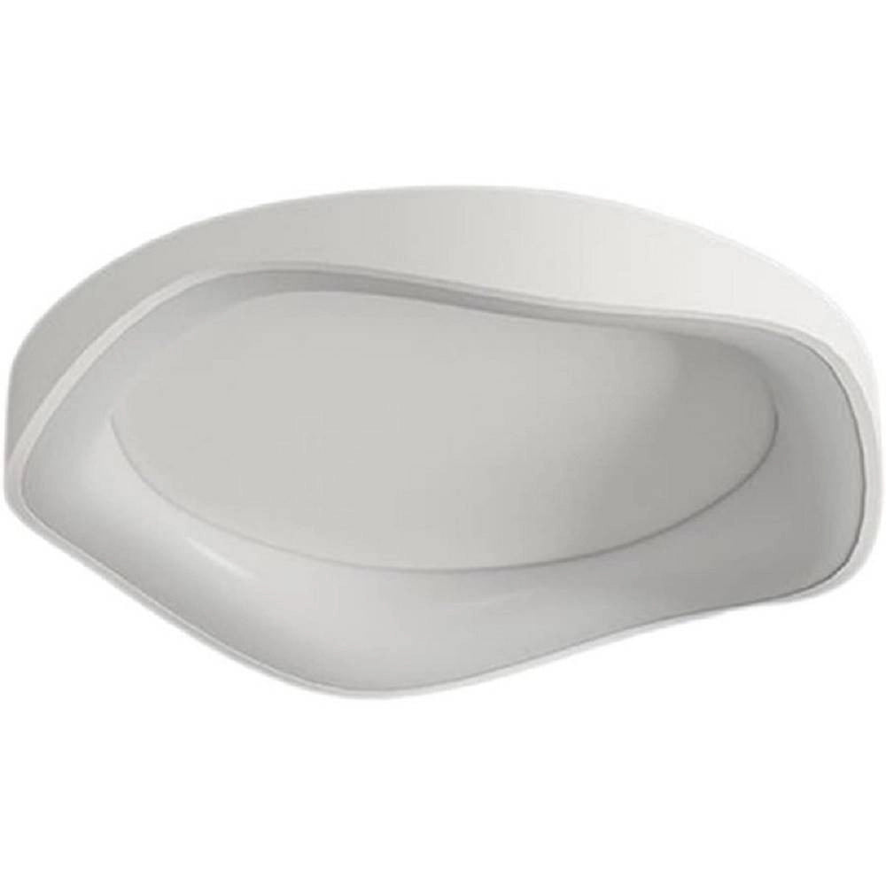 Trade Shop - Plafoniera Led A Onda Bianca 38 W Ultra Moderna Tre Colorazione Di Luce C53-b3c -