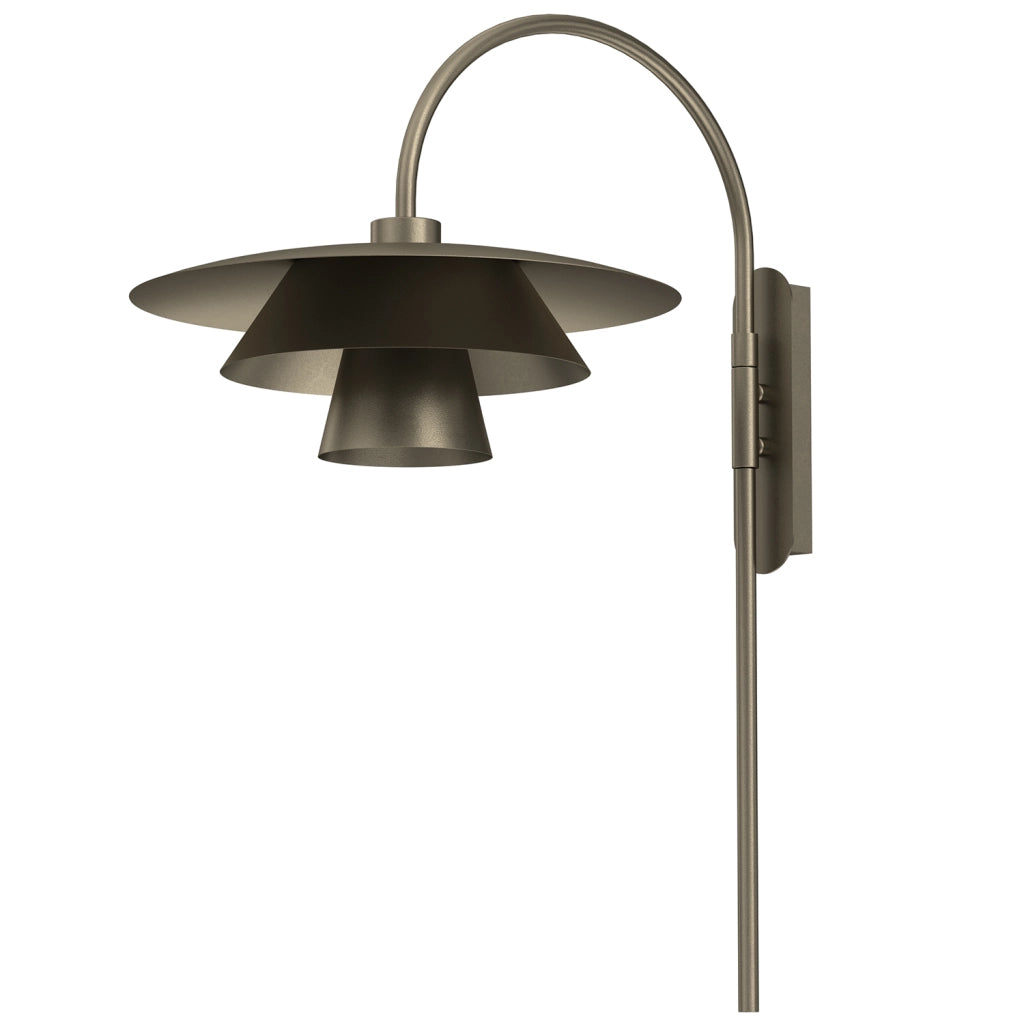 Applique Plato 1 luce bronzo titanio metallo Luminex