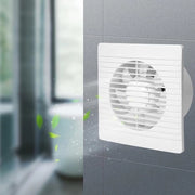 Ventilatore di scarico 100 mm per bagni, cucine e water - Montaggio silenzioso alla parete con valvola di ritorno