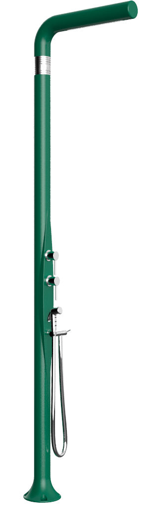 Doccia da Esterno Giardino Miscelatore Deviatore e Doccetta Mobile Arkema Funny Yang Verde