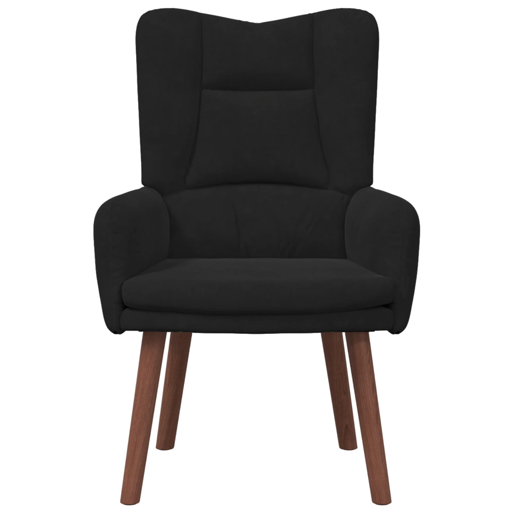 Sedia Rilassante  in Velluto Nero