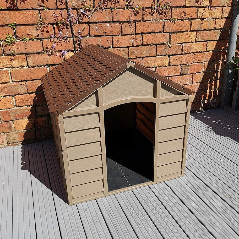 CUCCIA PER CANI CANE IN PVC MARRONE 78X84X60/80H