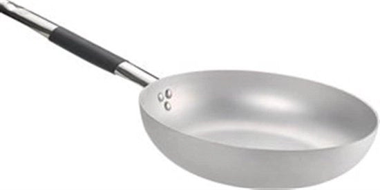 Pentola in rame con cavo inductorizzato sottopento 32 cm alto fondo inductorizzato - 1 maniglia di raffreddamento