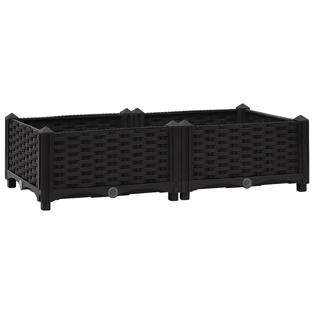 Fioriera Rialzata 80x40x23 cm in Polipropilene 316527