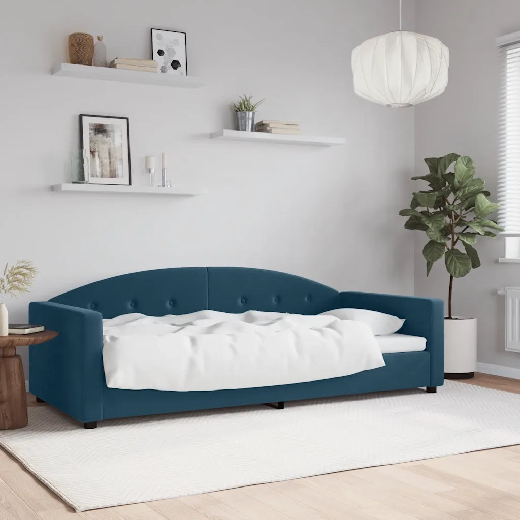 Letto da Giorno Blu 90x200 cm in Velluto 354135
