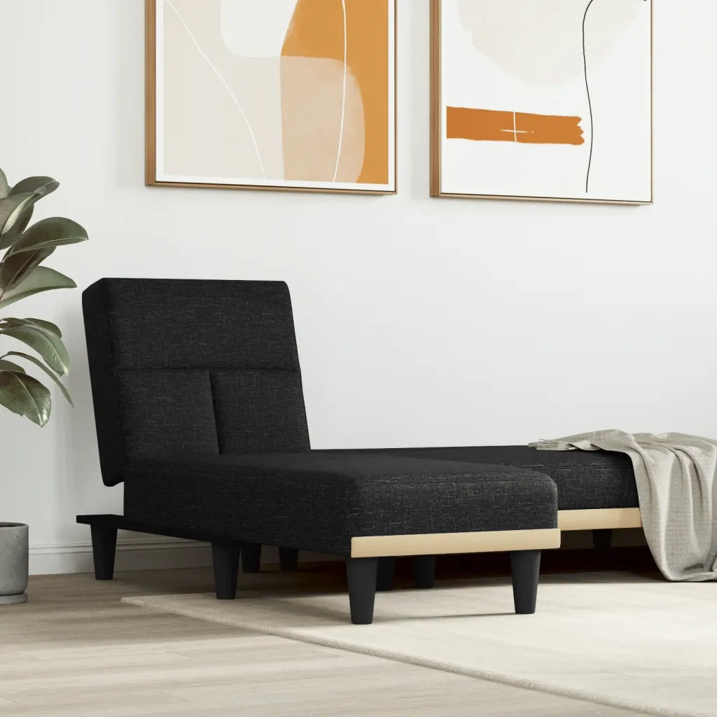 Chaise Longue in Tessuto Nerocod mxl 70878